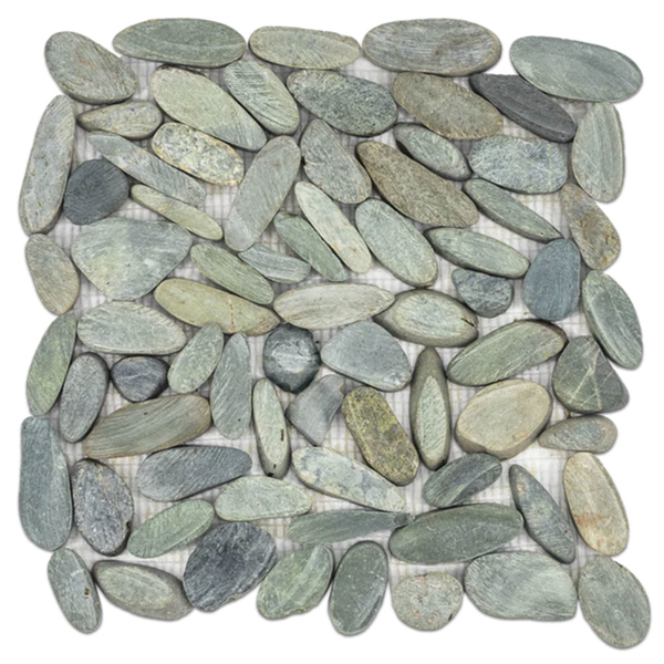 Picture of Elon Tile & Stone - Cobblestones Olive Green Flat Split