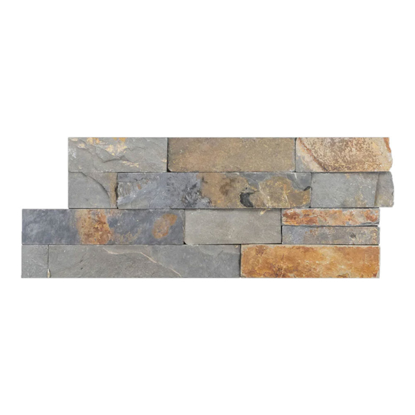 Picture of Elon Tile & Stone - Slate Ledgerstone Corner Rustic Multicolor Slate