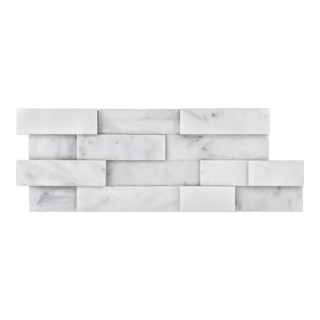 Picture of Elon Tile & Stone - Marble Ledgerstone Corner Pearl White