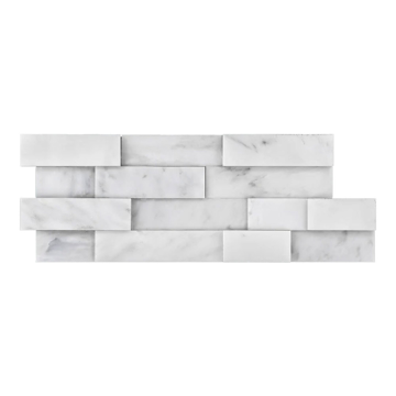 Picture of Elon Tile & Stone - Marble Ledgerstone Corner Pearl White