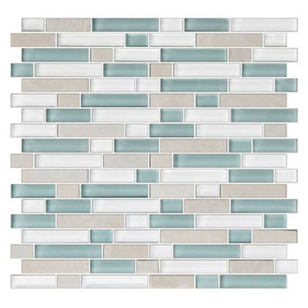 Picture of American Olean - Color Appeal Glass Blends Random Mosaic Pacific Coast