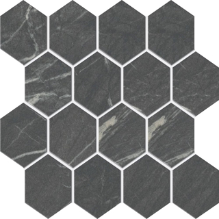 Picture of American Olean - Foyer Hexagon Mosaic Steely