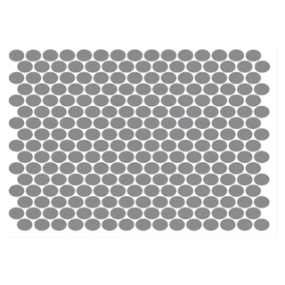 Picture of American Olean - Unglazed ColorBody Mosaic Penny Round Solids Storm Gray