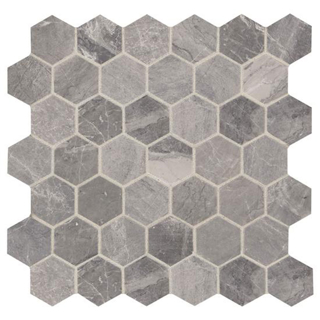 Picture of American Olean - Presario Mosaic Hexagon Meta Silver