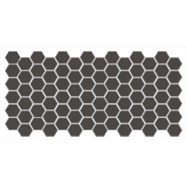 Picture of American Olean - Unglazed ColorBody Mosaic Hexagon 2 x 2 Black