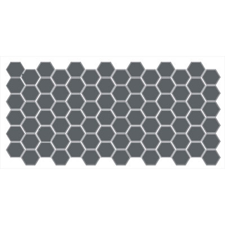 Picture of American Olean - Unglazed ColorBody Mosaic Hexagon 2 x 2 Charcoal