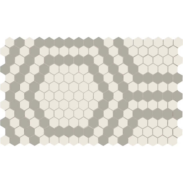 Picture of American Olean - Unglazed ColorBody Mosaic Hexagon Patterns Honeycomb Light