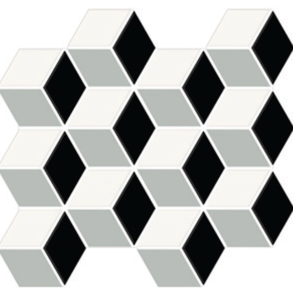 Picture of American Olean - Color Story Mosaic Cube White/Black/Balance