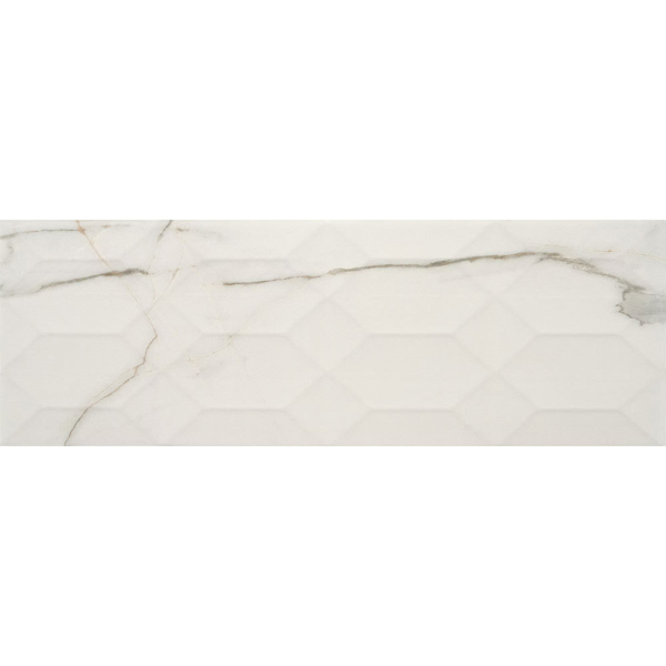 Picture of American Olean - Mythique Marble 8 x 24 Wave Calacatta Venecia