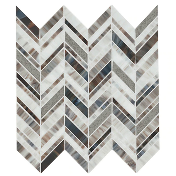 Picture of American Olean - Stone Theory Chevron Mosaic Gem