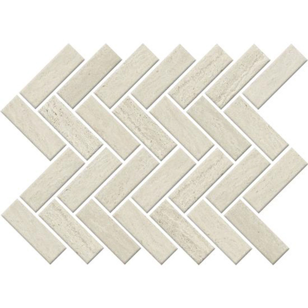 Picture of American Olean - Sunset Falls Herringbone Mosaic White