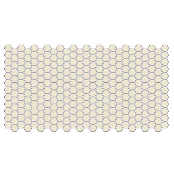 Picture of American Olean - Unglazed ColorBody Mosaic Hexagon 1 x 1 Biscuit