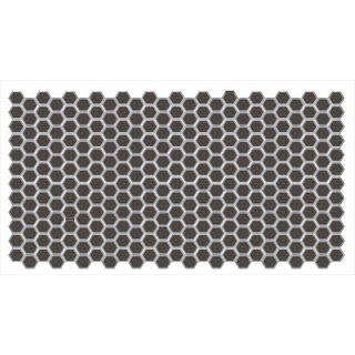 Picture of American Olean - Unglazed ColorBody Mosaic Hexagon 1 x 1 Black