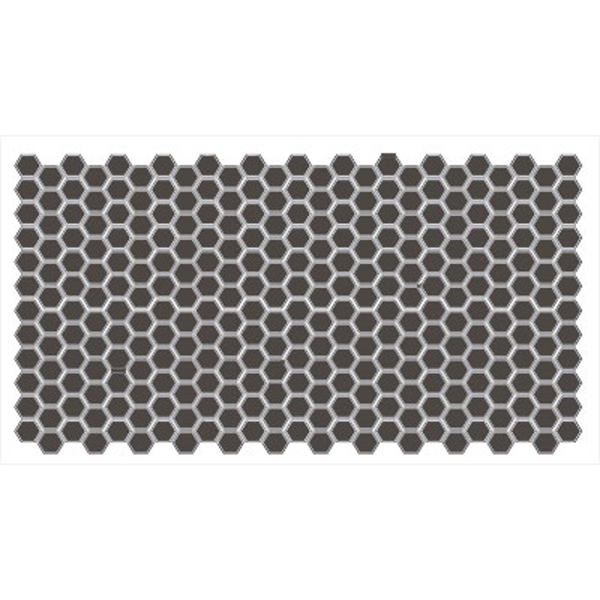 Picture of American Olean - Unglazed ColorBody Mosaic Hexagon 1 x 1 Black