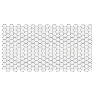 Picture of American Olean - Unglazed ColorBody Mosaic Hexagon 1 x 1 Ice White