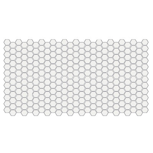 Picture of American Olean - Unglazed ColorBody Mosaic Hexagon 1 x 1 Ice White