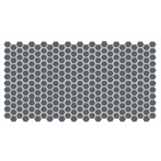 Picture of American Olean - Unglazed ColorBody Mosaic Hexagon 1 x 1 Charcoal