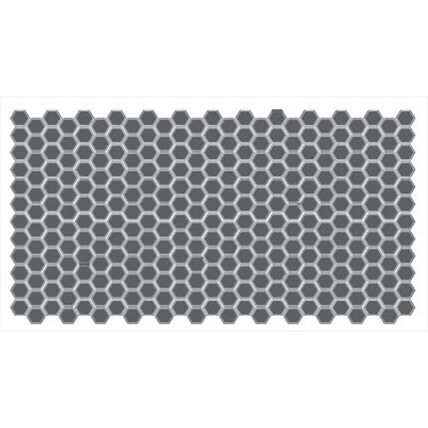 Picture of American Olean - Unglazed ColorBody Mosaic Hexagon 1 x 1 Charcoal