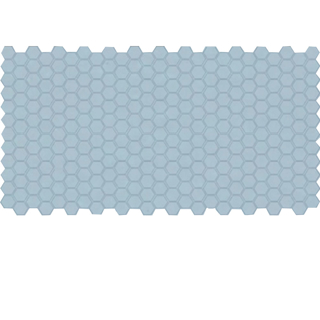 Picture of American Olean - Unglazed ColorBody Mosaic Hexagon 1 x 1 Serenity