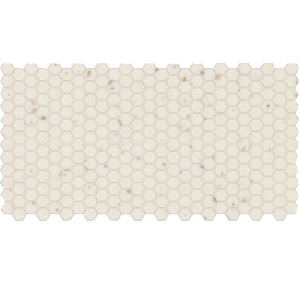 Picture of American Olean - Unglazed ColorBody Mosaic Hexagon 1 x 1 Biscut Speckled