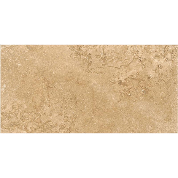 Picture of Kronos Ceramiche - Icon Travertine 24 x 48 Cross Cut Tivoli Walnut