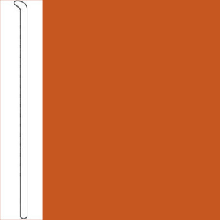 Picture of Tarkett - Traditional Wall Base Toeless .080 4 Inch Tangerine Tango