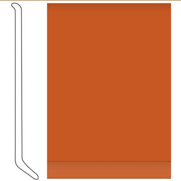 Picture of Tarkett - Traditional Wall Base with Toe 1/8 6 Inch Tangerine Tango