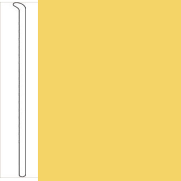 Picture of Johnsonite - Baseworks ThermoSet 3 Toeless Wall Base Canary