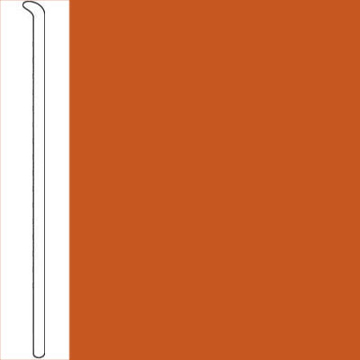 Picture of Tarkett - Traditional Wall Base Toeless 1/8 6 Inch Tangerine Tango