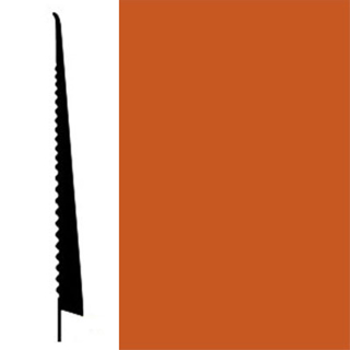 Picture of Johnsonite - Tightlock Wallbase for Carpet 6 1/2 Tangerine Tango