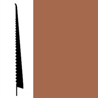 Picture of Johnsonite - Tightlock Wallbase for Carpet 6 1/2 Red Clay