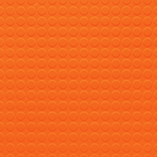 Picture of Johnsonite - Solid Colors Raised Round .125 Tangerine Tango