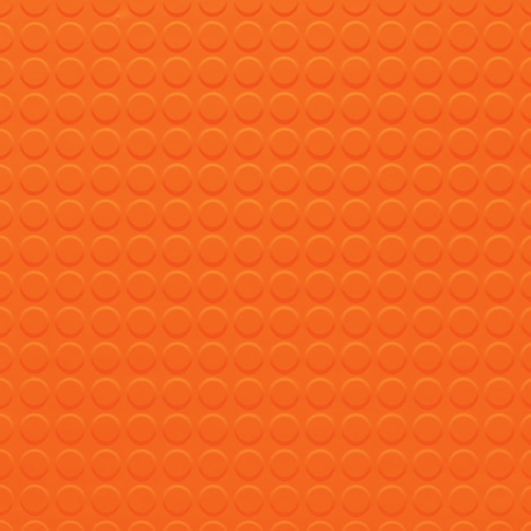 Picture of Johnsonite - Solid Colors Raised Round .125 Tangerine Tango
