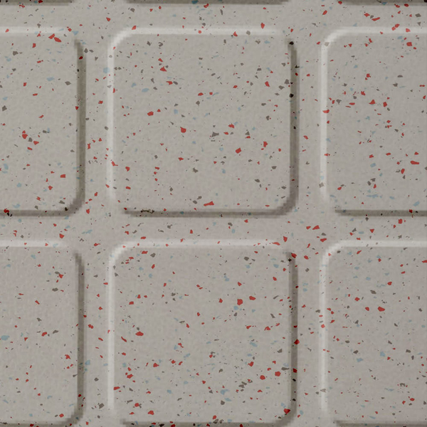 Picture of Johnsonite - Color Splash Raised Square Green Bluff