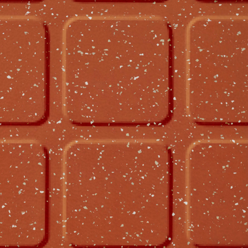 Picture of Johnsonite - Color Splash Raised Square Spicy Clementine