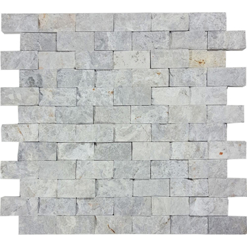 Picture of Tesoro - Pietra Antica Antiqued Stones Split Face Mosaic 1 x 2 Nuvoloso