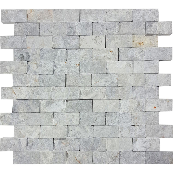 Picture of Tesoro - Pietra Antica Antiqued Stones Split Face Mosaic 1 x 2 Nuvoloso
