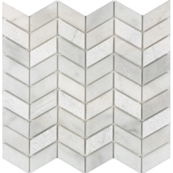 Picture of Tesoro - Contempo Chevron Mosaic Carrara