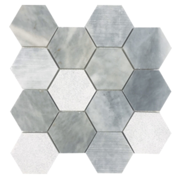 Picture of Tesoro - Contempo Hexagon 3 Mosaic Deep Blue