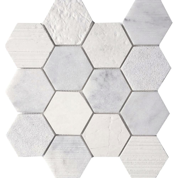 Picture of Tesoro - Contempo Hexagon 3 Blend Mosaic Nova