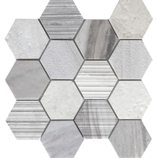 Picture of Tesoro - Contempo Hexagon 3 Blend Mosaic Terra Nova Skyline