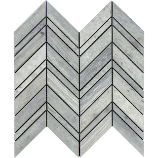 Picture of Tesoro - Haisa Blue Mosaic Multi-Width Cheron Mixed Honed Polished