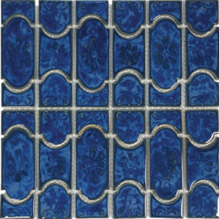 Picture of Tesoro - Botanical Mosaic Lake Blue