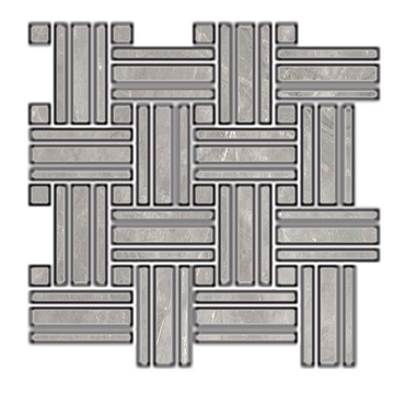 Picture of Tesoro - La Dolce Vita Mosaic Basketweave Brigitte Grigio