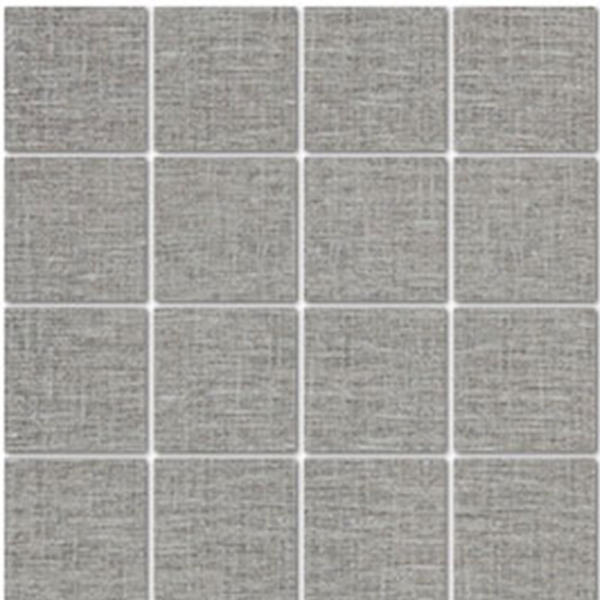 Picture of Tesoro - Natural Linen Mosaic Silver