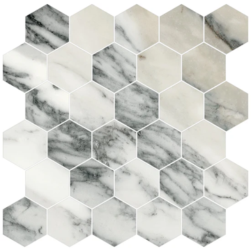 Picture of Milestone - Jem Mosaic Hexagon Crescendo Blue Matte