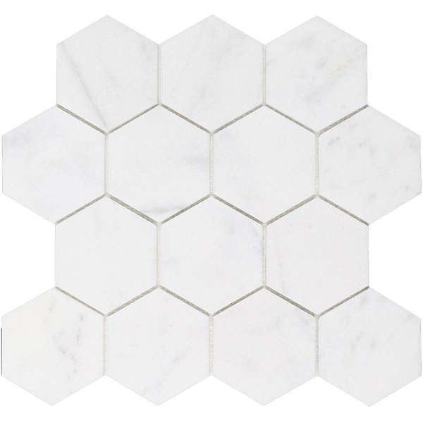 Picture of Tesoro - Snow White Mosaic 3" Hex