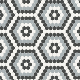 Picture of Tesoro - Soho Hexagon Pattern Mosaic Dawn Blend