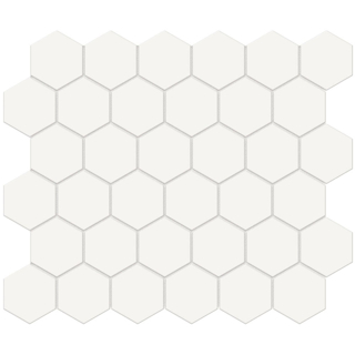 Picture of Tesoro - Soho Mosaic Hex 2 Mosaic Canvas White