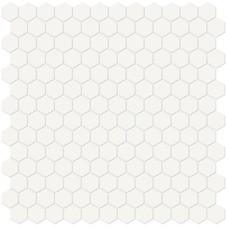 Picture of Tesoro - Soho Mosaic Hex 1 Mosaic Canvas White